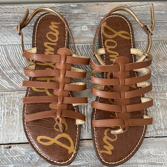 Sam Edelman-Garland Leather Cage Sandals (Size:10) - Picture 4 of 8